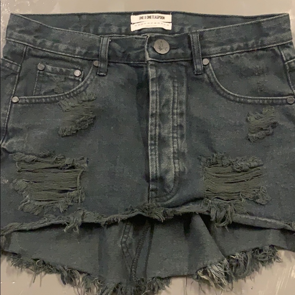 One teaspoon denim skirt